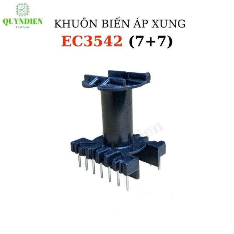 Khuôn Biến Áp EC3542 Tròn Đứng (7+7 Chân)