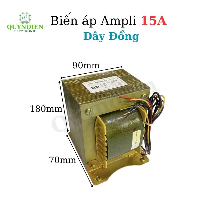 Biến Áp Cách Ly Ampli 15A 35V Đôi 100% Dây Đồng