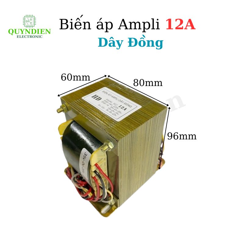 Biến Áp Cách Ly Ampli 12A 35V Đôi 100% Dây Đồng