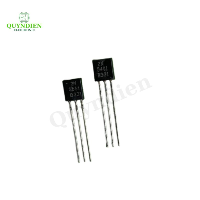Transistor 2N5401 TO-92 PNP Và 2N5551 TO-92 NPN 150V/0.6A - Túi 10 Chiếc