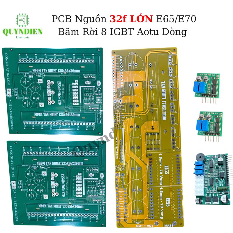 COMBO 2 PCB Nguồn INVERTER 16 FET LỚN + Mạch Băm 8 IGBT Auto Nguồn Nước + Bo Lái FET KA3525 + Bo Lái IGBT MCU 4 Chế Độ