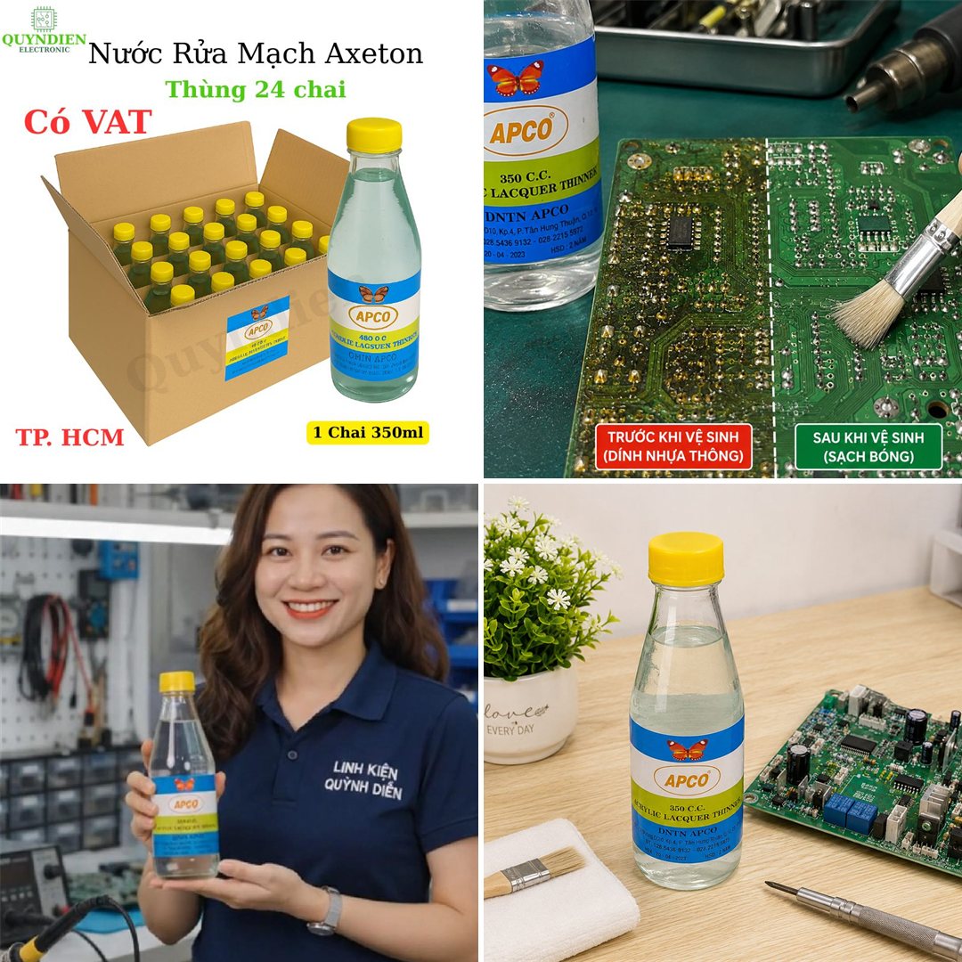 Nước Rửa Mạch Main Điện Tử 350ml Axeton