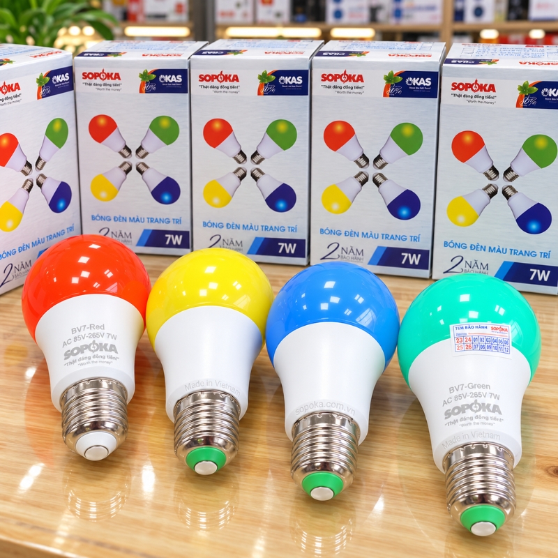 Bóng đèn LED Màu trang trí 7W