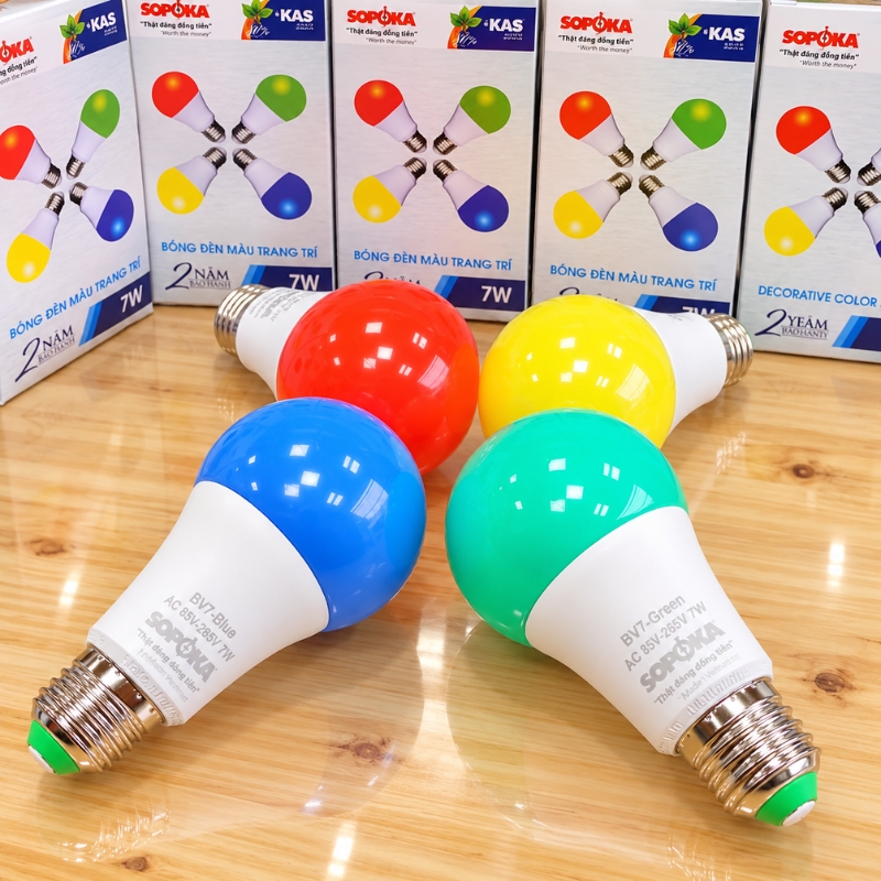 Bóng đèn LED Màu trang trí 7W