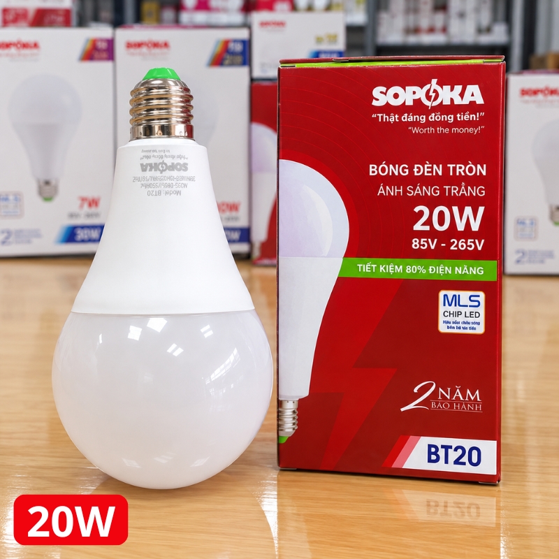 Bóng Đèn LED Tròn SOPOKA
