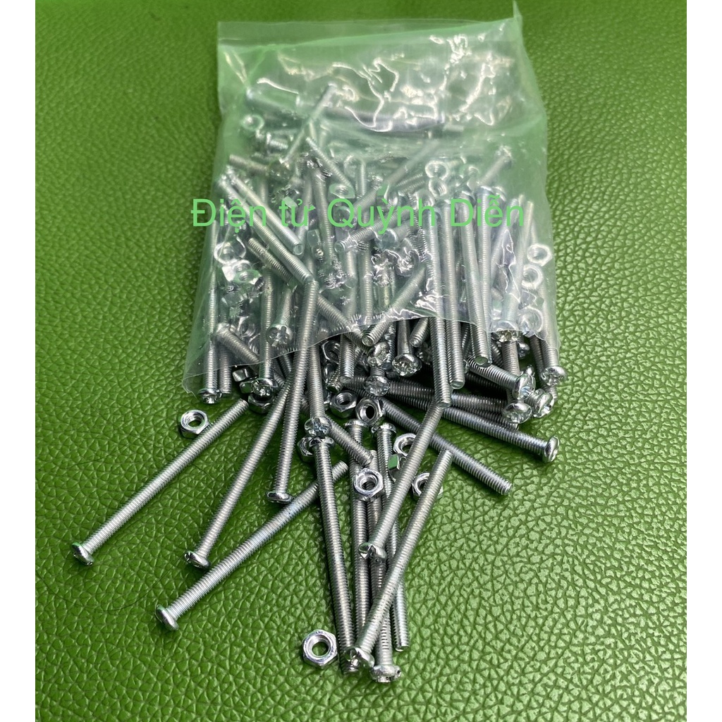 Ốc vít tán M3 3ly dài 4cm ( túi 200g ) 90 con