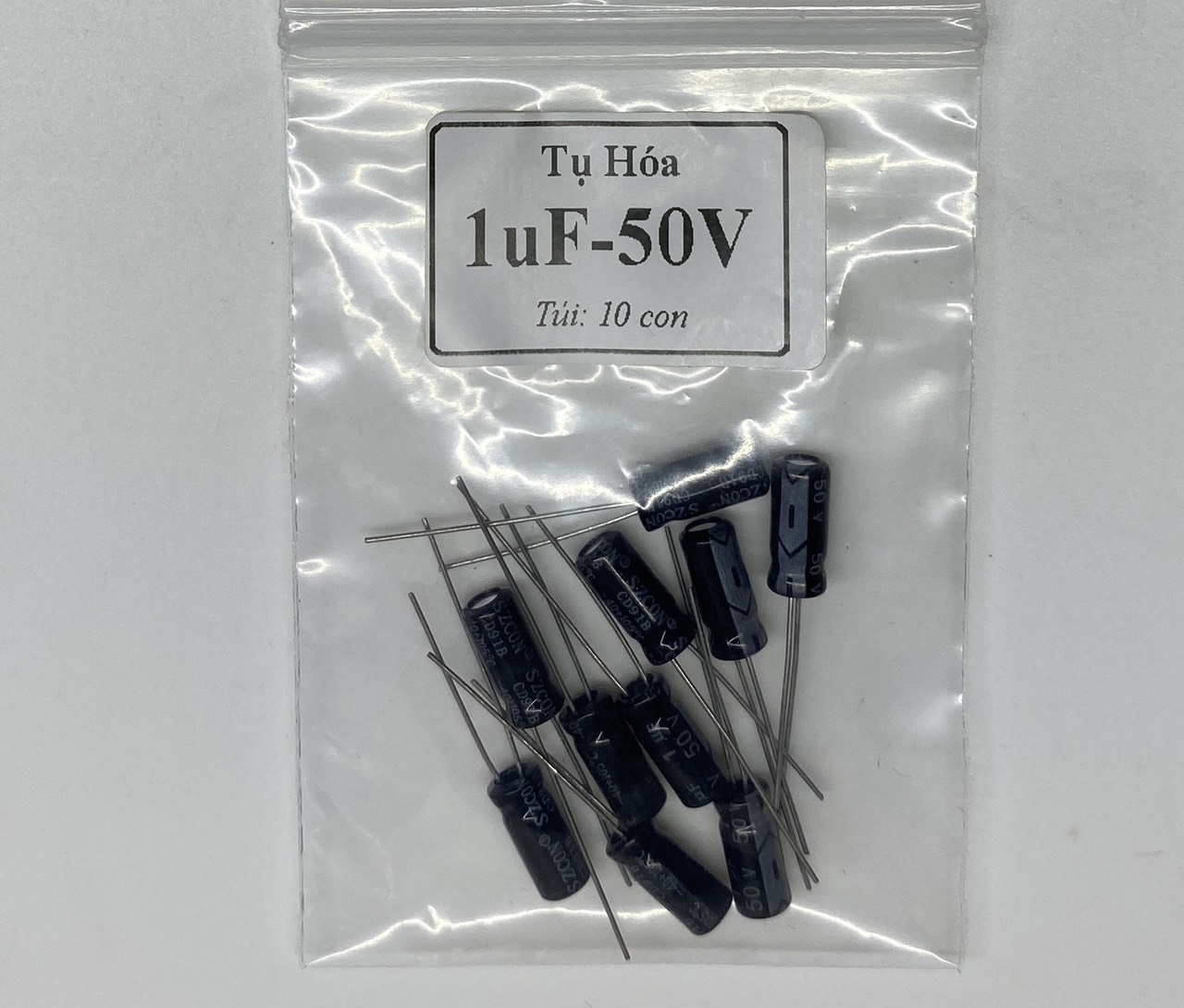 Tụ hóa 50v-1uf 2.2uf 4.7uf 10uf 47uf