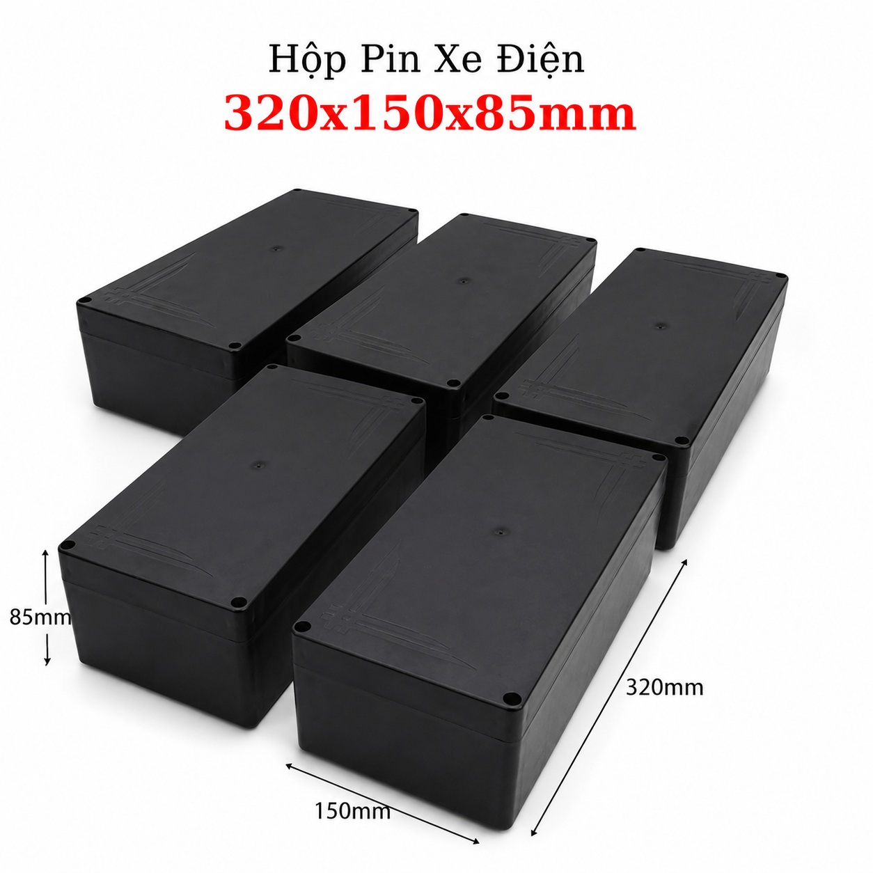 Hộp Đựng Pin Xe Điện Vy Anh 315x150x85mm 16S-1P