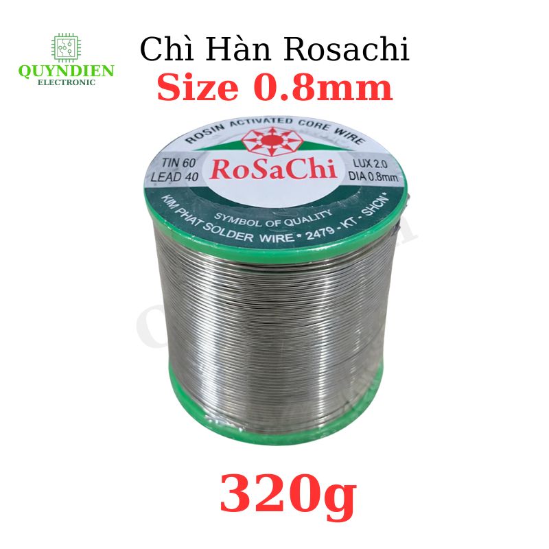 Chì Hàn Rosachi Cuộn 320g Size 0.8mm