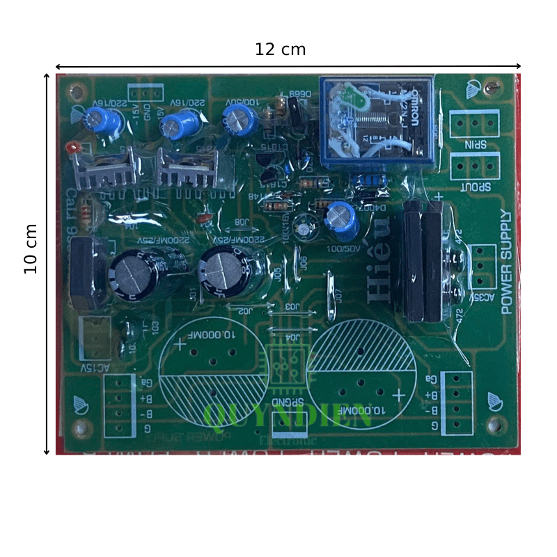 Bo nguồn 2 tụ dùng cho Echo, bo Music, bo Master, bo khuếch đại, amply 35V