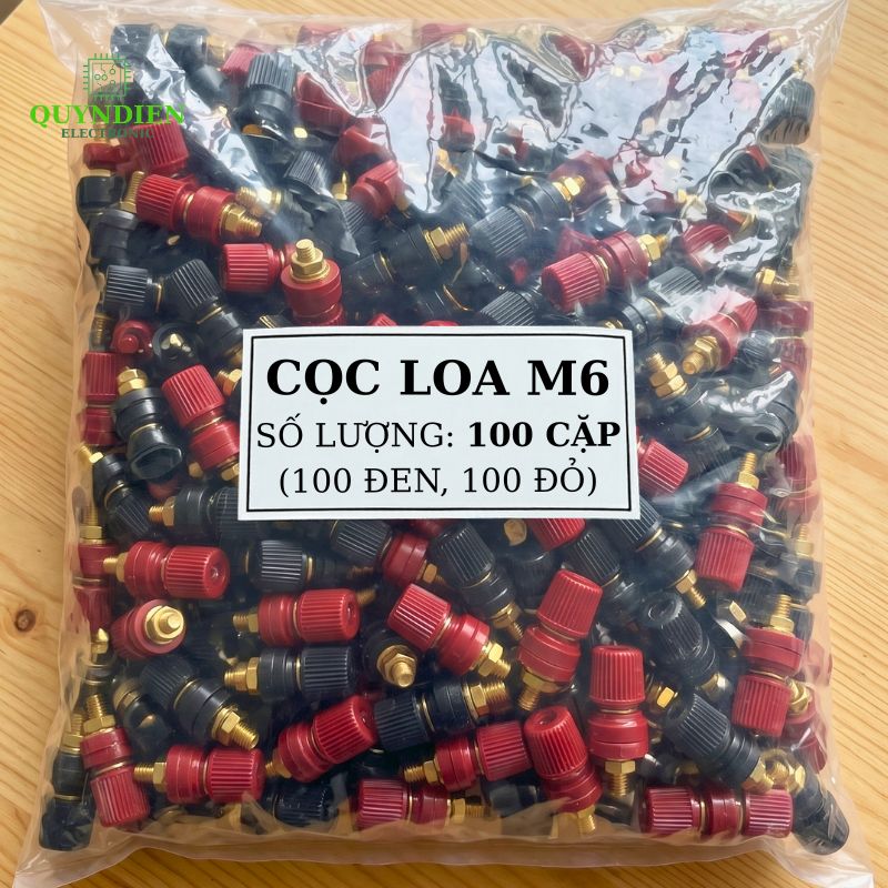 Cọc Loa M6 Đỏ Đen