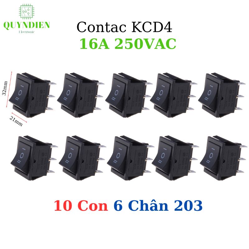 Công tắc bập bênh KCD4 250VAC-16A, 30A