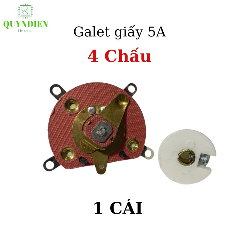 Công tắc xoay galet 10 vị trí (10 Chấu), có kèm núm vặn