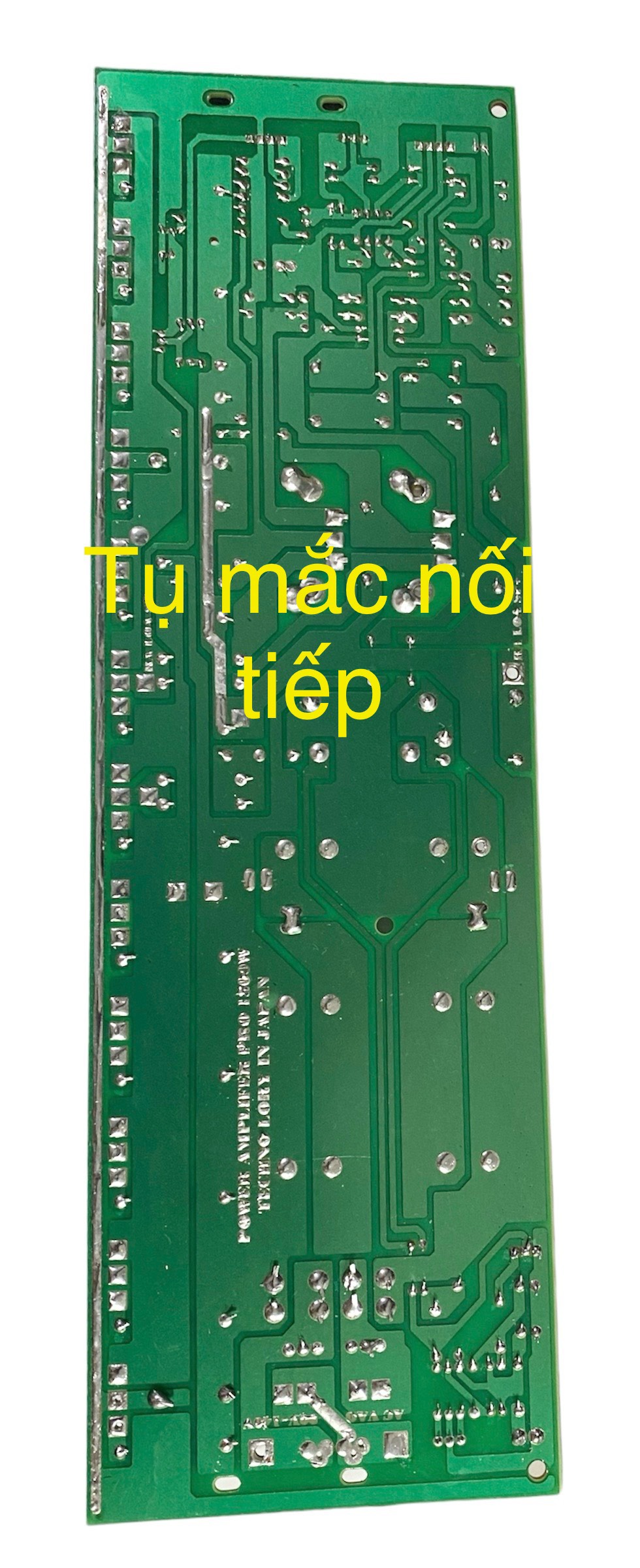 Mạch công suất nguồn đơn 40 sò 2 kênh (phíp gỗ fr1) 105VAC đến 130VAC