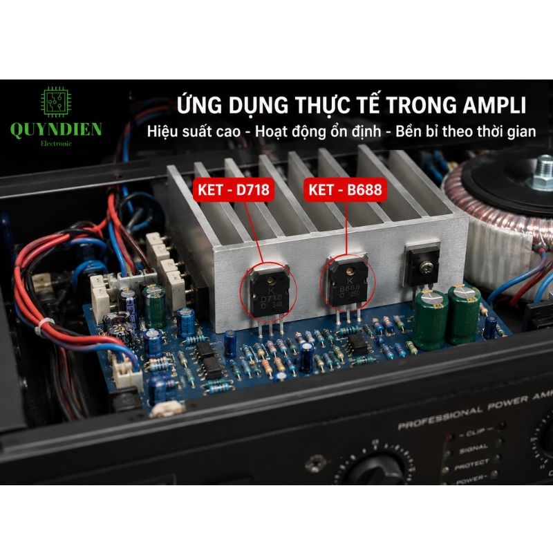 Transistor B688 KEC Lưng Đồng Mạ Niken Loại Mới