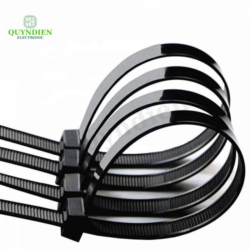 Dây Rút Nhựa 10x500mm Màu Đen