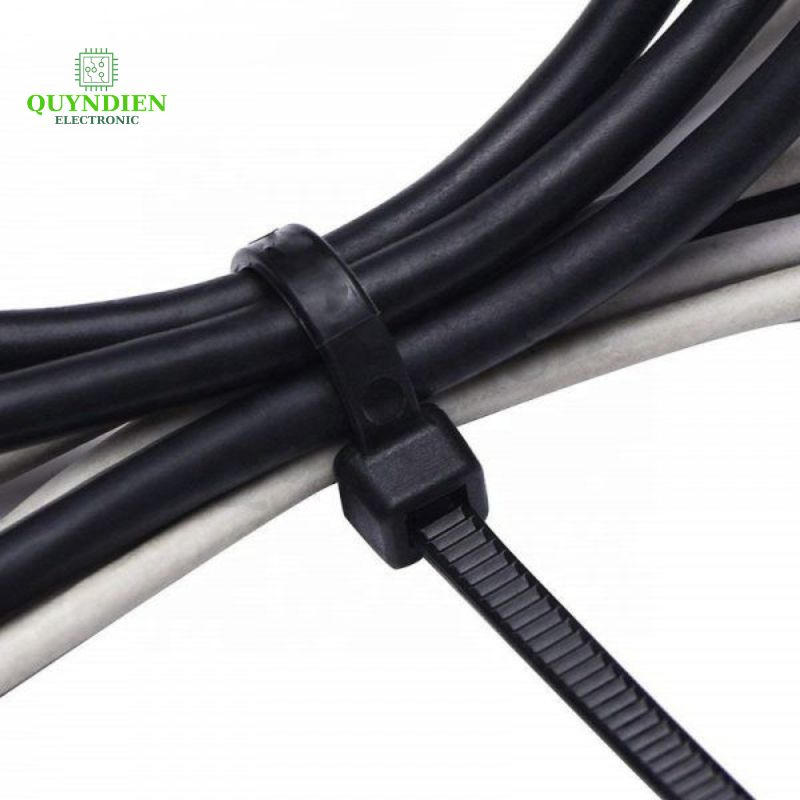 Dây Rút Nhựa 4x200mm Màu Đen