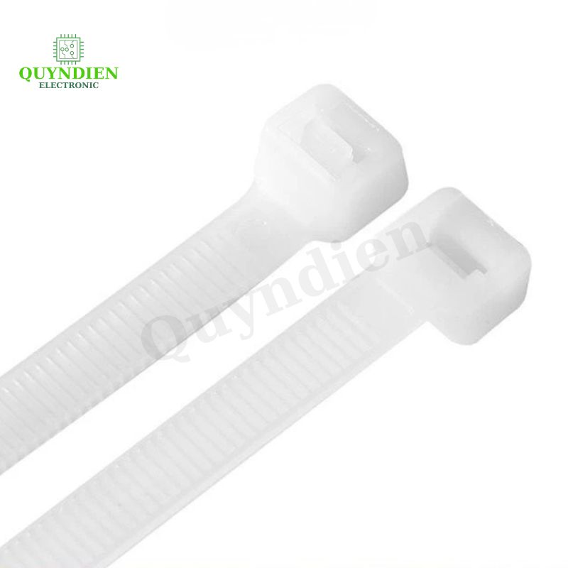 Dây Rút Nhựa 4x300mm Màu Trắng