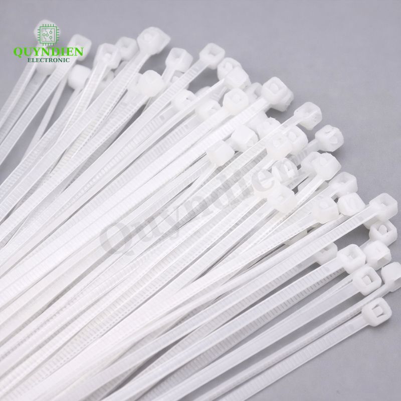 Dây Rút Nhựa 8x500mm Màu Trắng