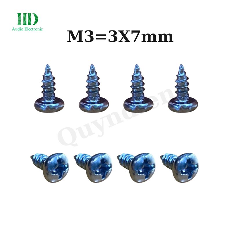 Ốc vít nhọn đầu tròn M3 3x7mm