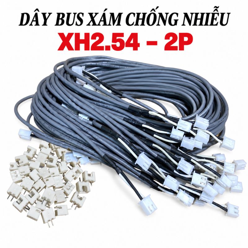 Dây bus chống nhiễu cho amply, cable nối XH2.54 - 2 Pin
