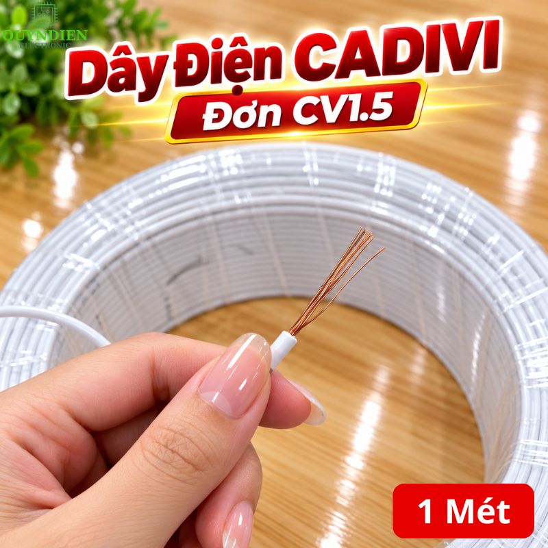 Dây điện CADIVI đơn Lõi 7 Sợi CV1.5