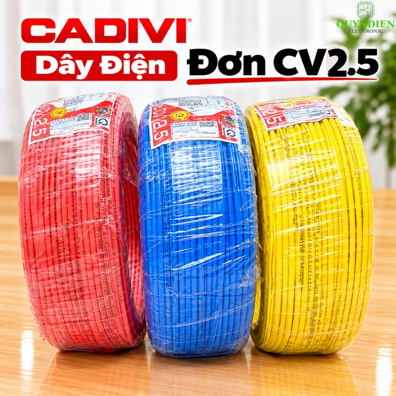 Dây điện CADIVI đơn Lõi 7 Sợi CV2.5