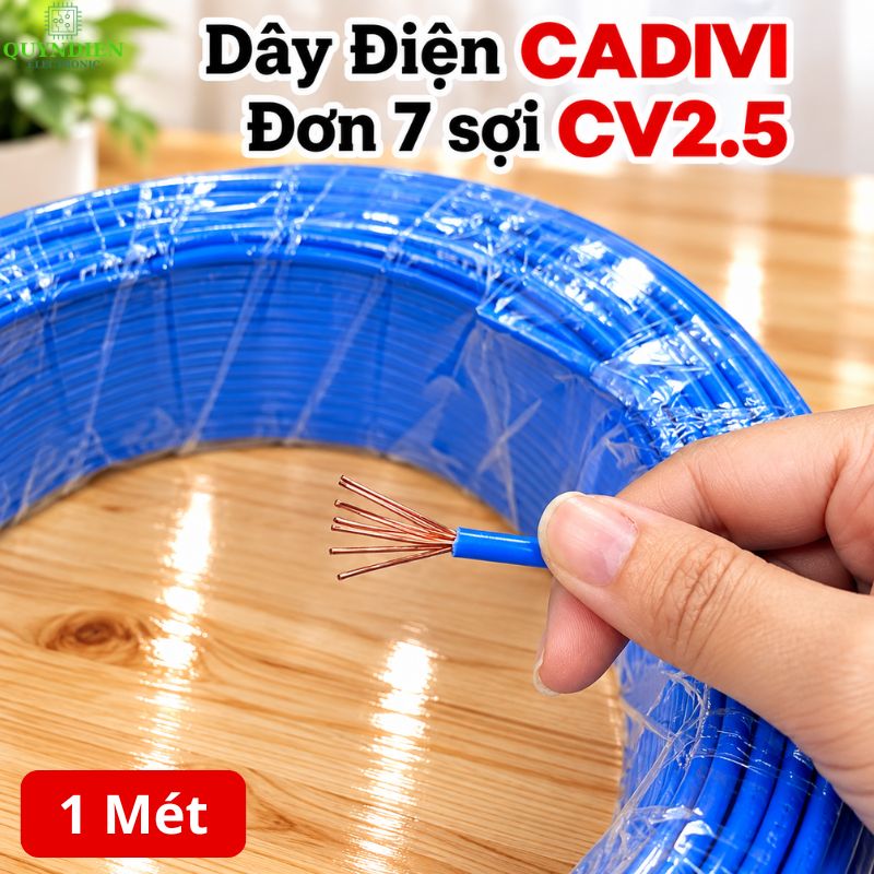 Dây điện CADIVI đơn Lõi 7 Sợi CV2.5