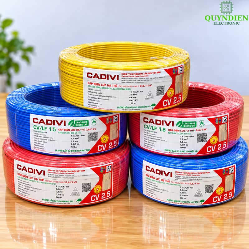 Dây điện CADIVI đơn 7 Sợi CV1.0
