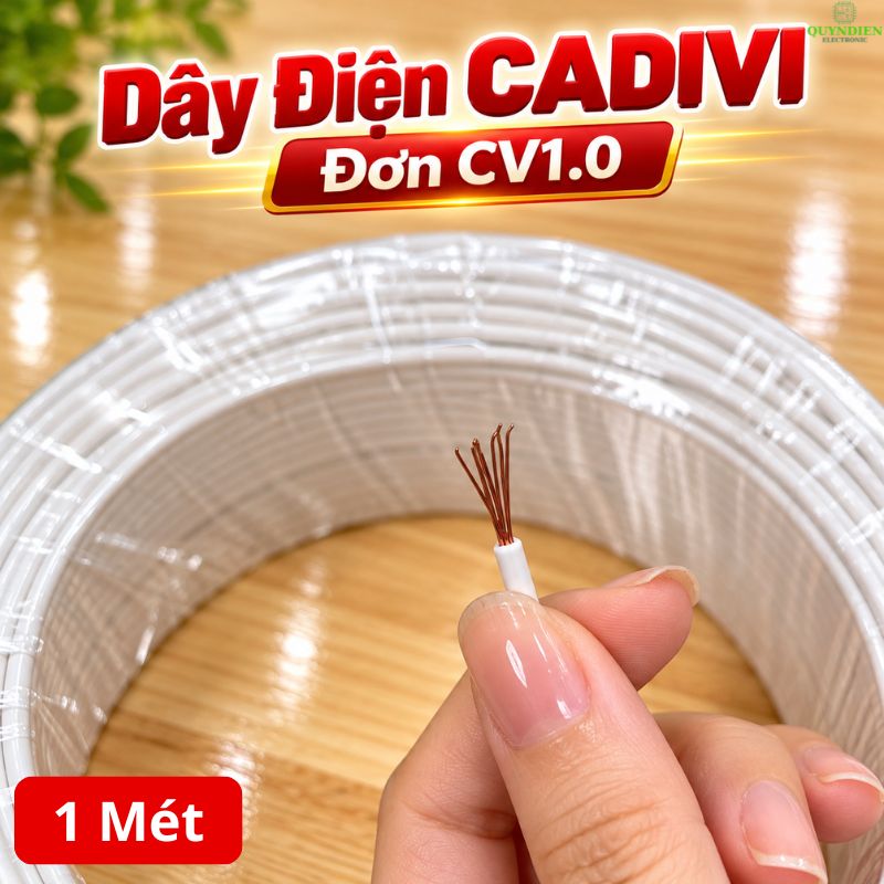 Dây điện CADIVI đơn 7 Sợi CV1.0