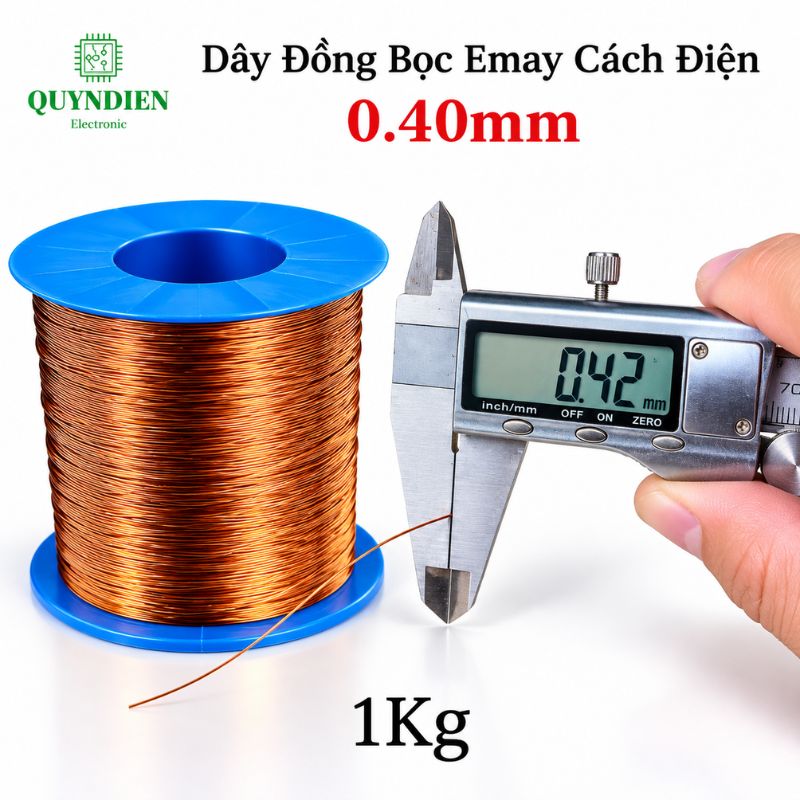 Dây Đồng Bọc Emay Cách Điện Size 0.40mm