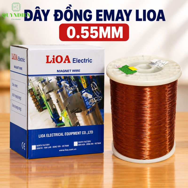 Dây Đồng Bọc Emay Cách Điện Size 0.55mm