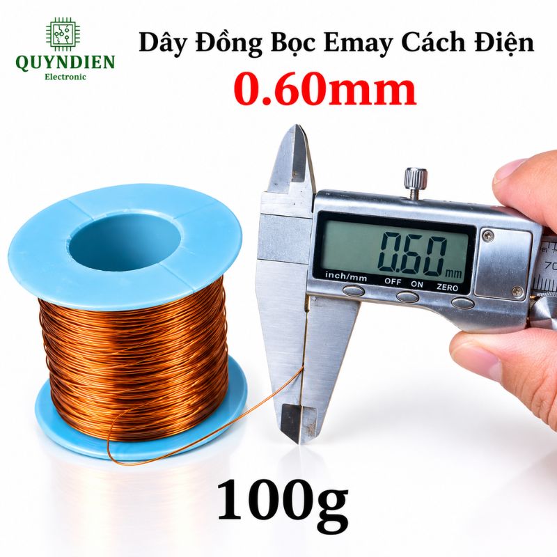 Dây Đồng Bọc Emay Cách Điện Size 0.60mm
