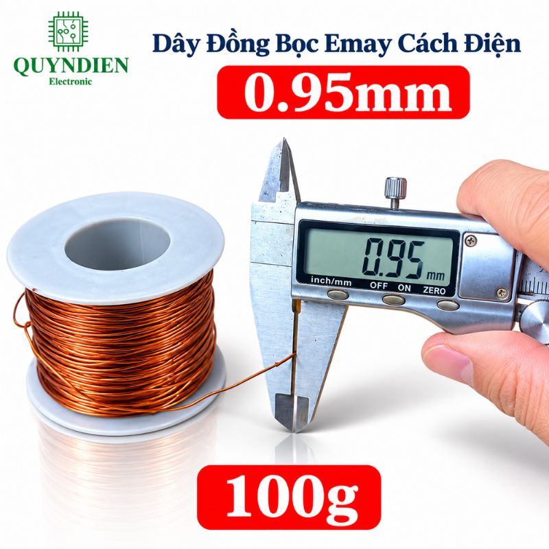 Dây Đồng Bọc Emay Cách Điện Size 0.95mm