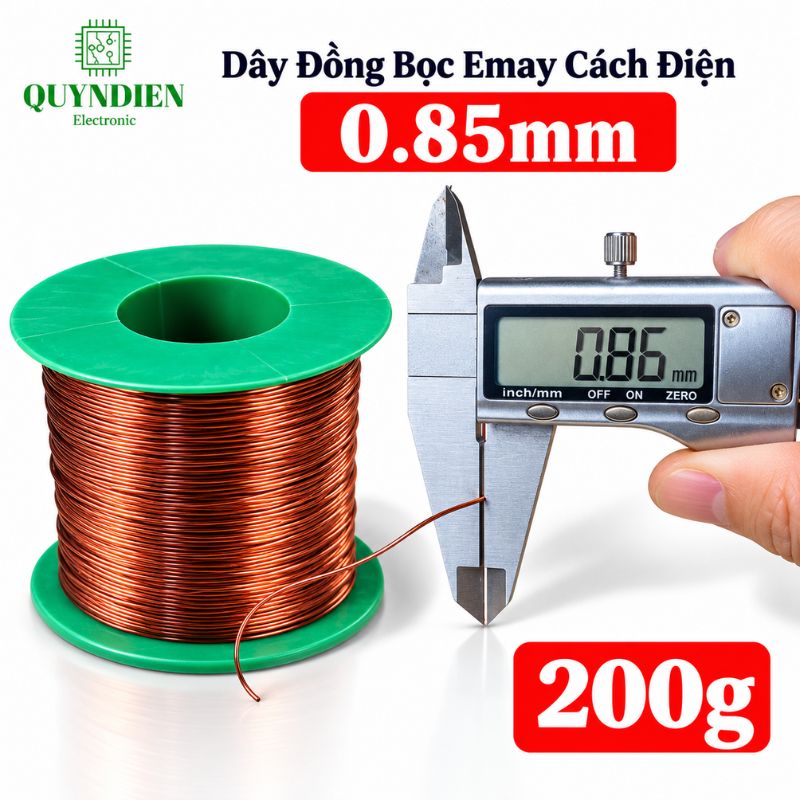 Dây Đồng Bọc Emay Cách Điện Size 0.85mm