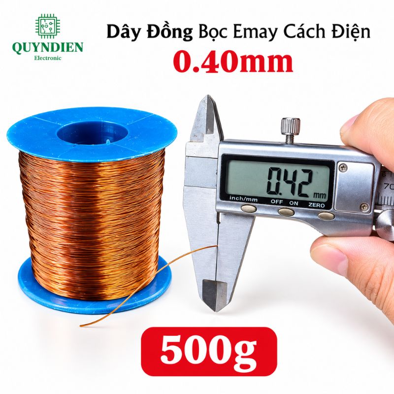 Dây Đồng Bọc Emay Cách Điện Size 0.40mm