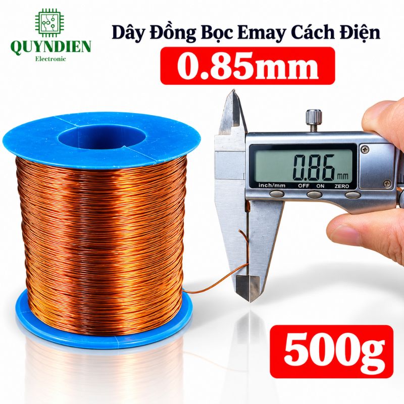 Dây Đồng Bọc Emay Cách Điện Size 0.85mm