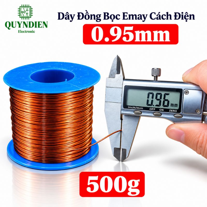 Dây Đồng Bọc Emay Cách Điện Size 0.95mm