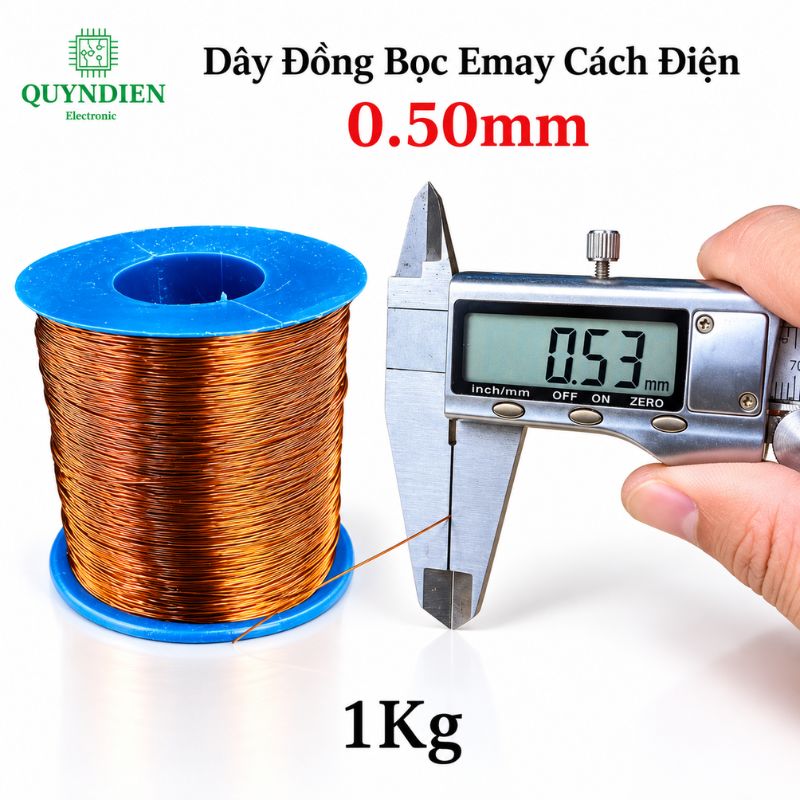 Dây Đồng Bọc Emay Cách Điện Size 0.50mm