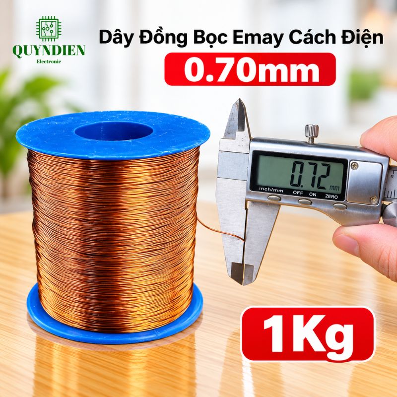 Dây Đồng Bọc Emay Cách Điện Size 0.70mm