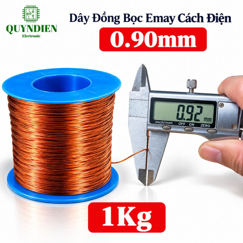 Dây Đồng Bọc Emay Cách Điện Size 0.90mm