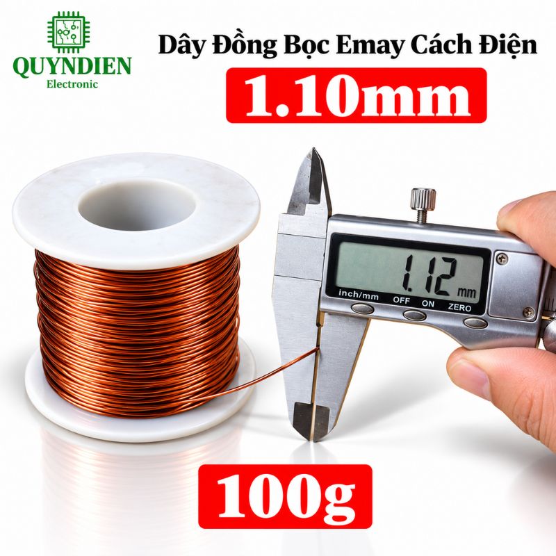 Dây Đồng Bọc Emay Cách Điện Size 1.10mm