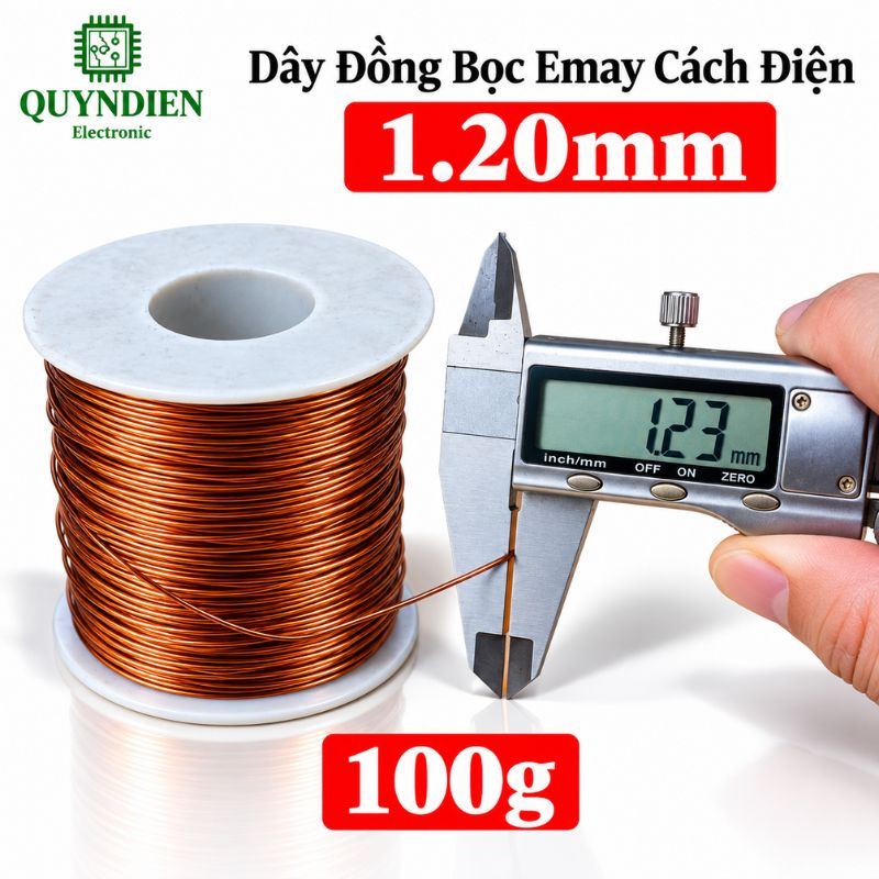 Dây Đồng Bọc Emay Cách Điện Size 1.20mm