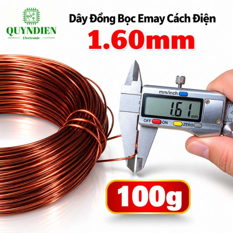Dây Đồng Bọc Emay Cách Điện Size 1.60mm