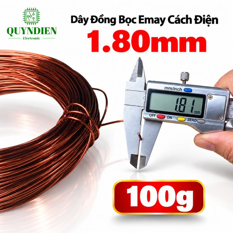 Dây Đồng Bọc Emay Cách Điện Size 1.80mm