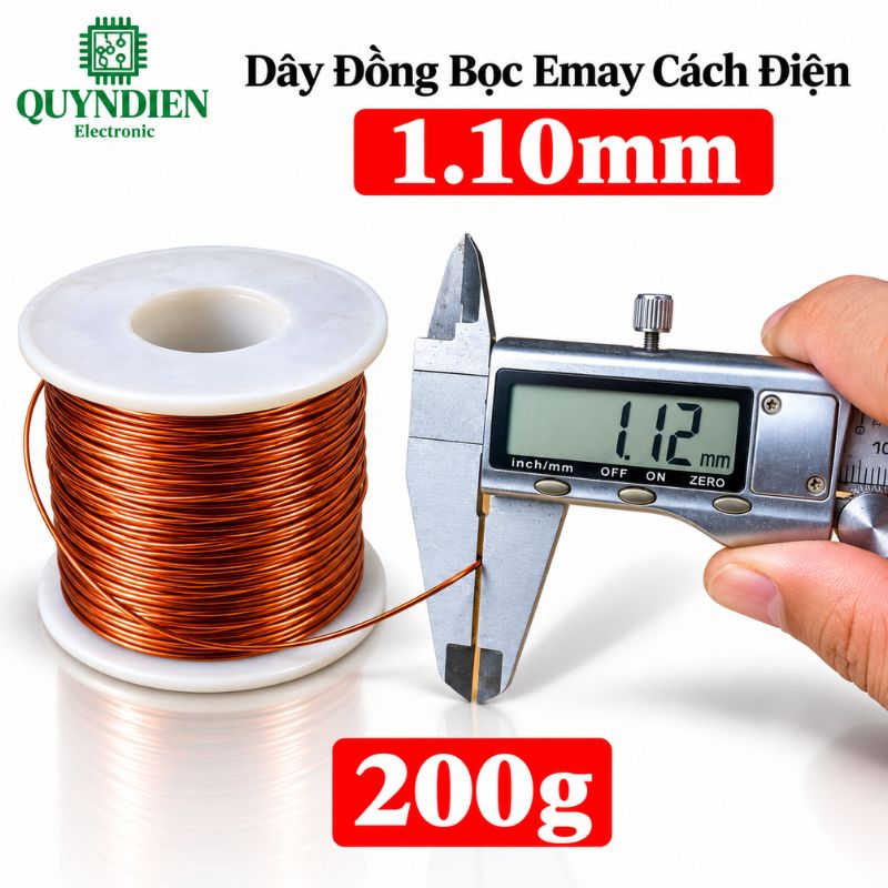 Dây Đồng Bọc Emay Cách Điện Size 1.10mm