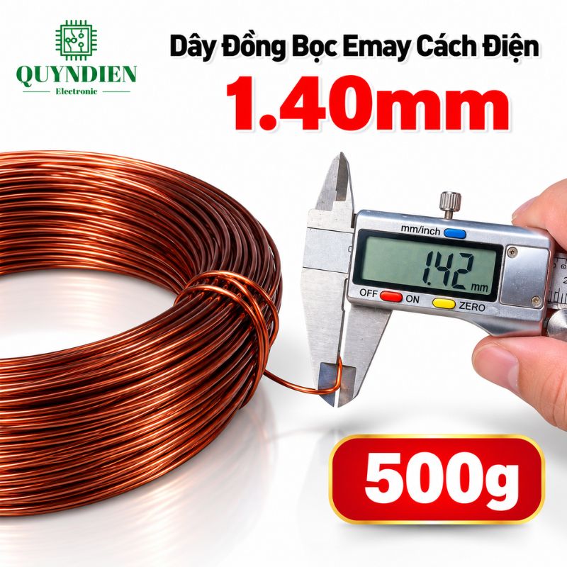 Dây Đồng Bọc Emay Cách Điện Size 1.40mm
