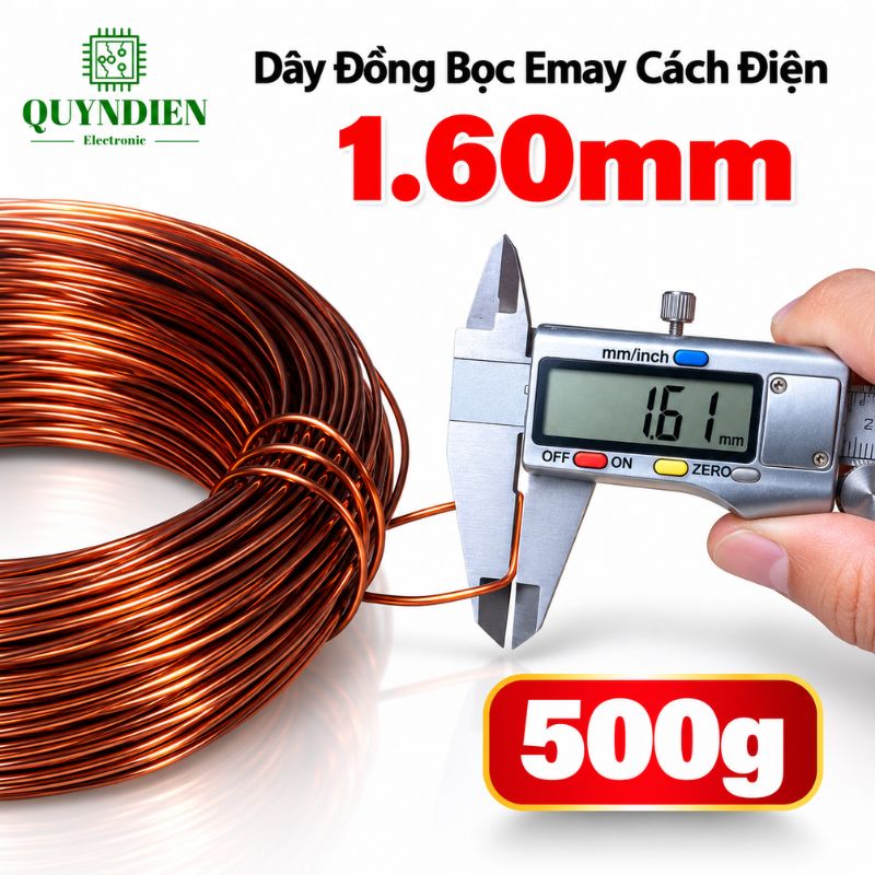 Dây Đồng Bọc Emay Cách Điện Size 1.60mm
