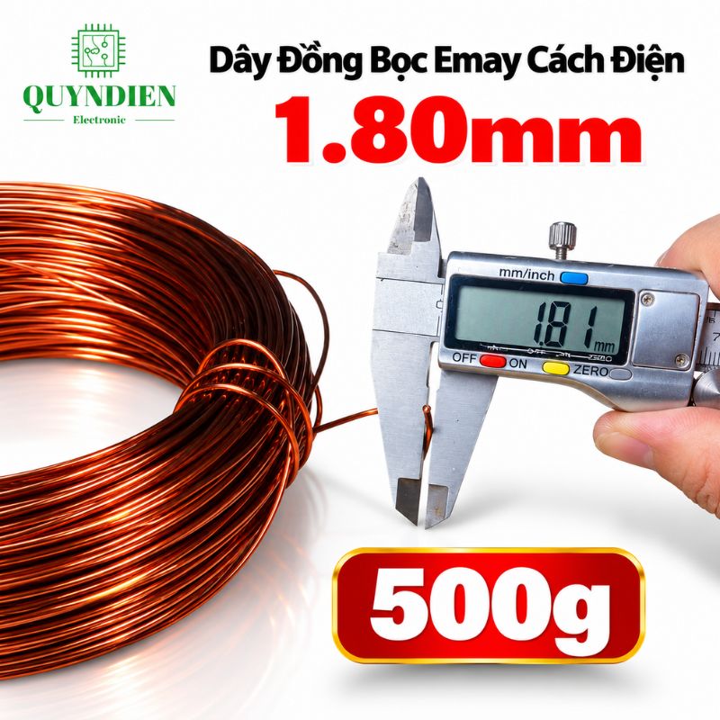 Dây Đồng Bọc Emay Cách Điện Size 1.80mm