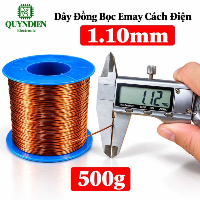 Dây Đồng Bọc Emay Cách Điện Size 1.10mm